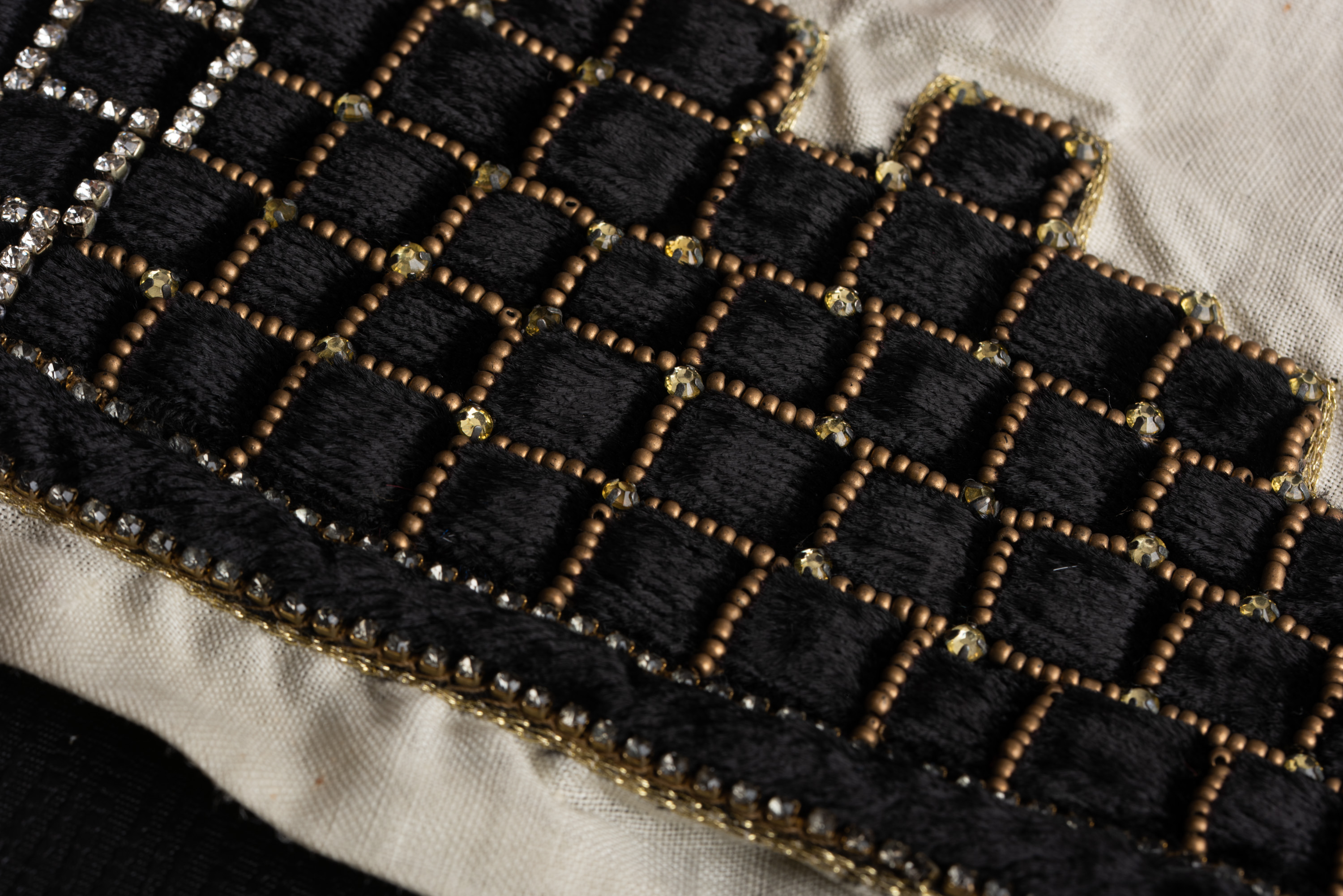 Midnight Lattice Embroidery