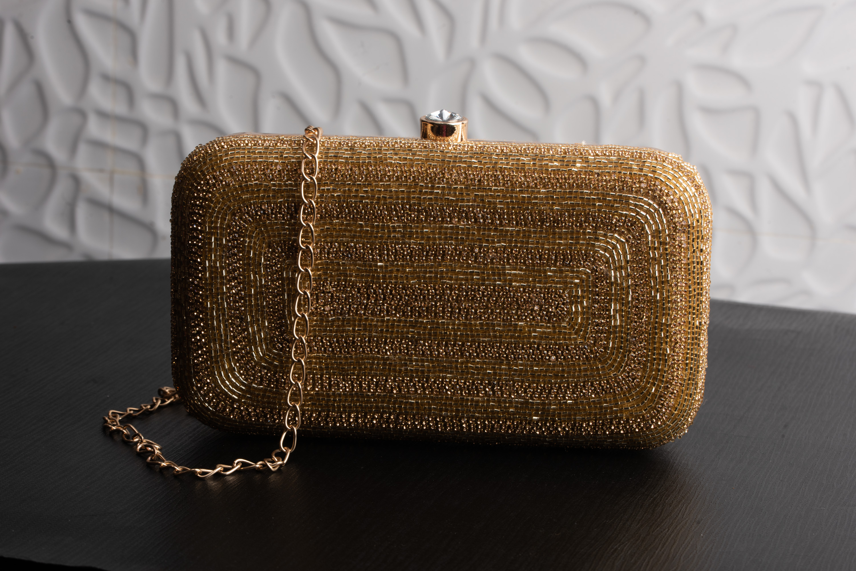 Golden Clutch Embroidery