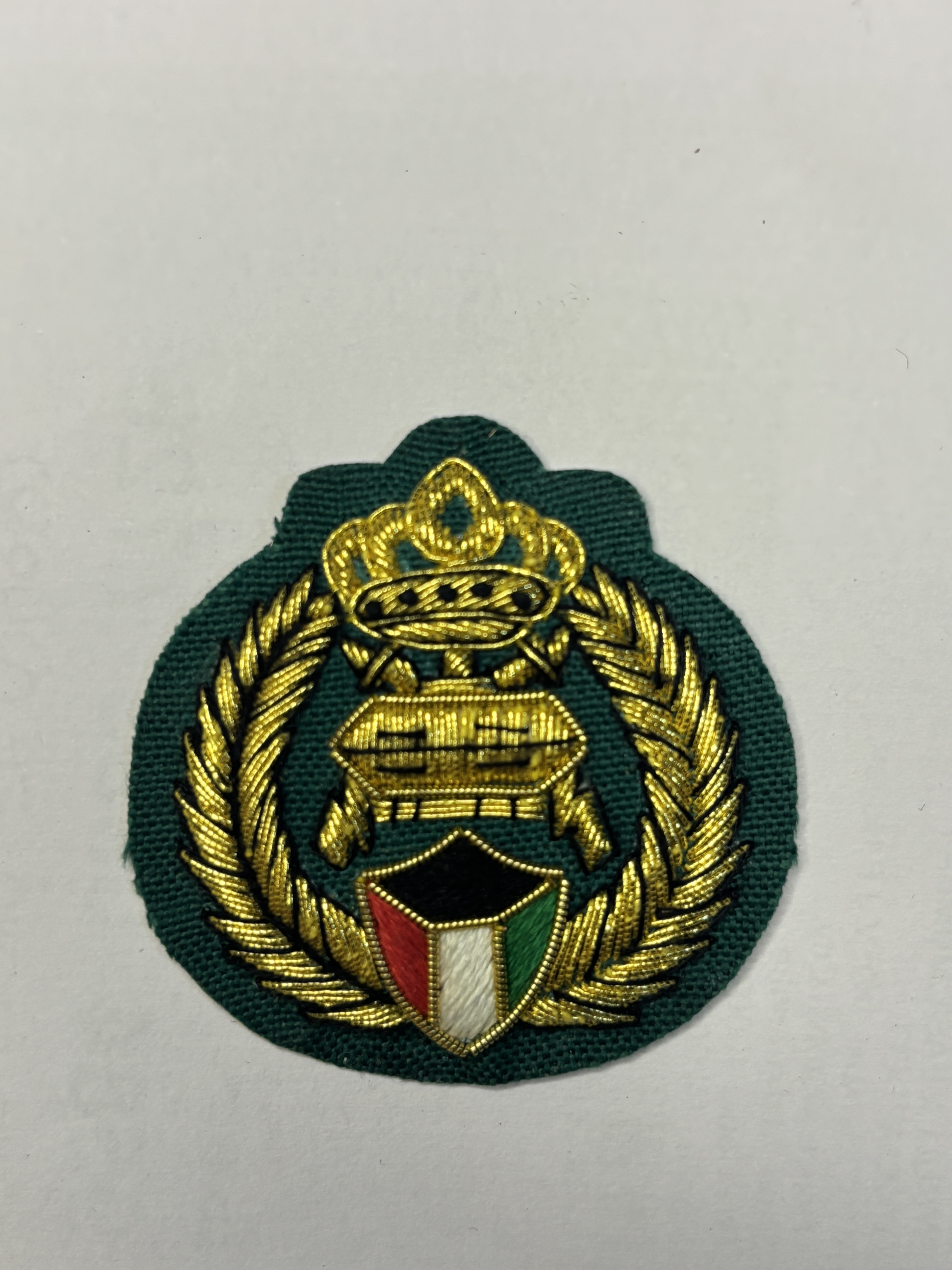 Gold Embroidered Badge